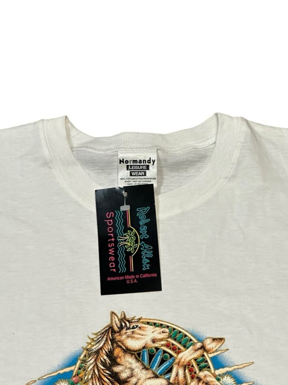 NWT Robert Allan Sportswear Horse Tribal Shirt Unisex Size XL - Picture 2 of 11